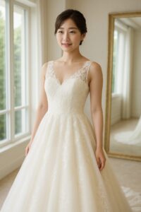 レースAラインドレス ウエディングドレス