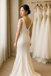 スレンダードレス ウエディングドレス